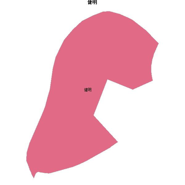 健明乡镇地图shp数据WGS84坐标系.shp