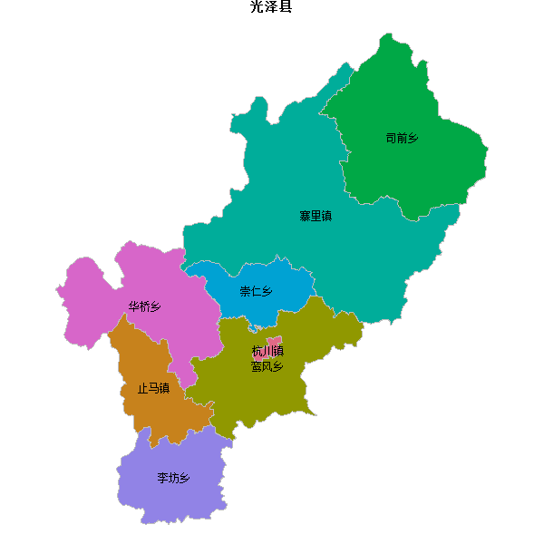 光泽县乡镇地图shp数据WGS84坐标系.shp