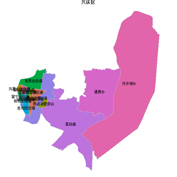 兴庆区乡镇地图shp数据WGS84坐标系.shp