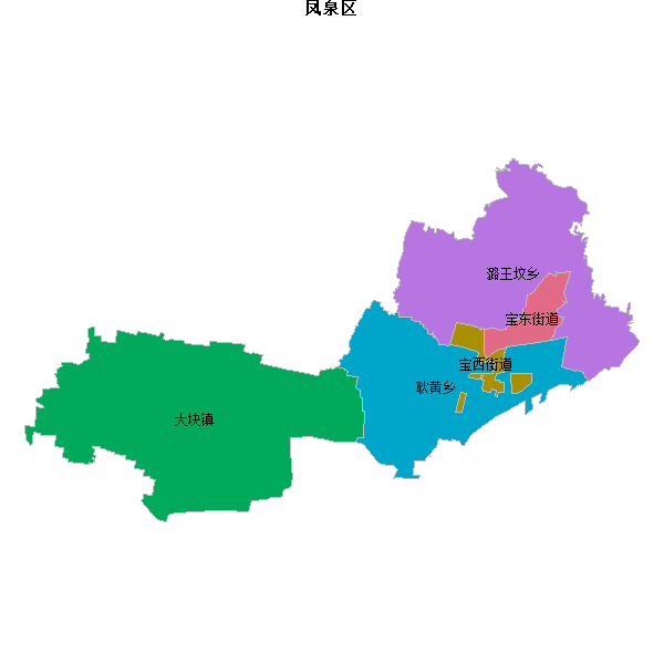 凤泉区乡镇地图DWG数据WGS84坐标系.DWG