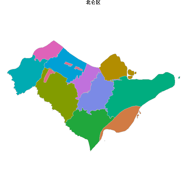 北仑区乡镇地图shp数据WGS84坐标系.shp