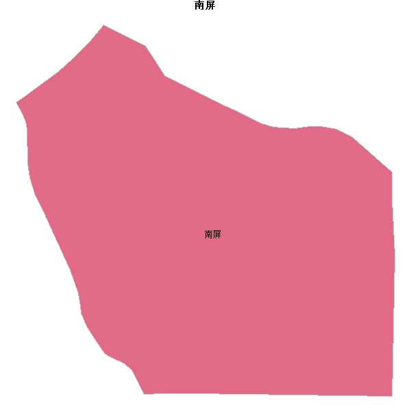 南屏乡镇地图JSON数据WGS84坐标系.json