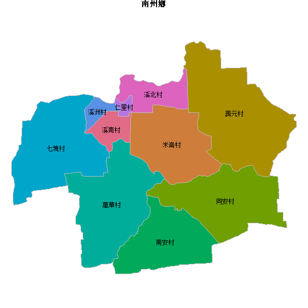 南州鄉乡镇地图shp数据WGS84坐标系.shp