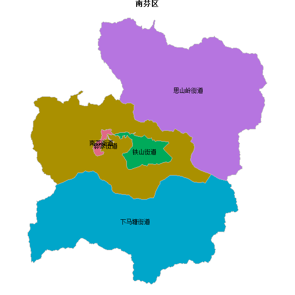 南芬区乡镇地图DWG数据WGS84坐标系.DWG