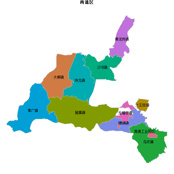 南谯区乡镇地图shp数据WGS84坐标系.shp
