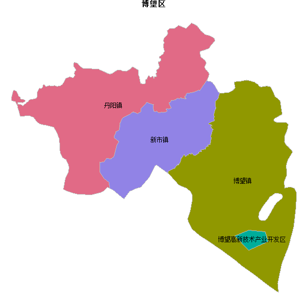 博望区乡镇地图shp数据WGS84坐标系.shp