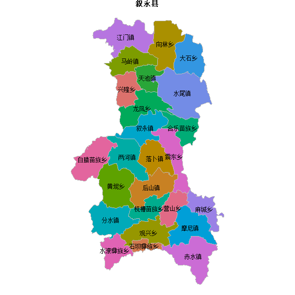 叙永县乡镇地图shp数据WGS84坐标系.shp