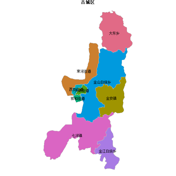 古城区乡镇地图shp数据WGS84坐标系.shp