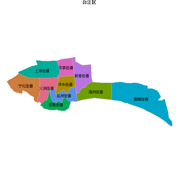 台江区乡镇地图shp数据WGS84坐标系.shp