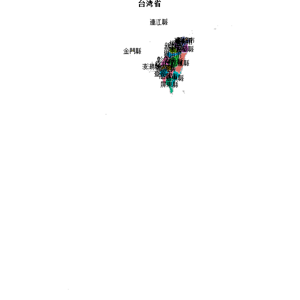 台湾省地图shp数据WGS84坐标系.shp