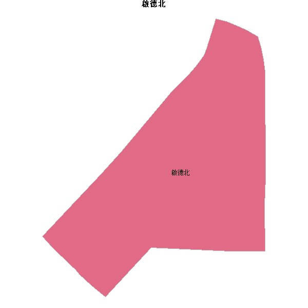 啟德北乡镇地图shp数据WGS84坐标系.shp