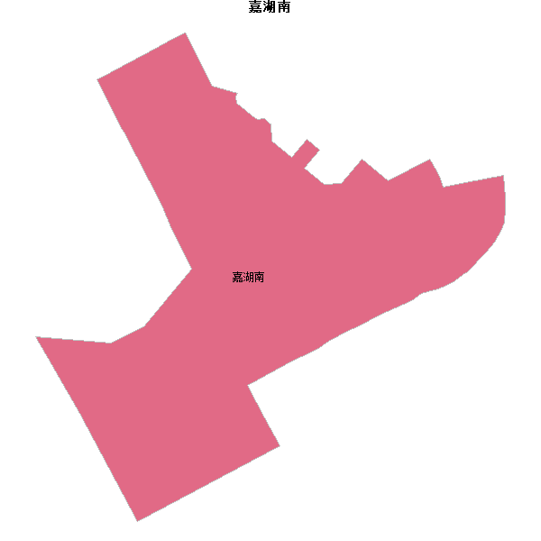 嘉湖南乡镇地图shp数据WGS84坐标系.shp