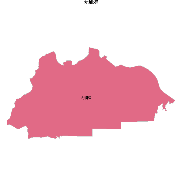 大埔滘乡镇地图shp数据WGS84坐标系.shp