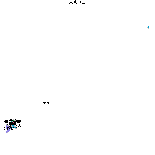 大渡口区乡镇地图shp数据WGS84坐标系.shp
