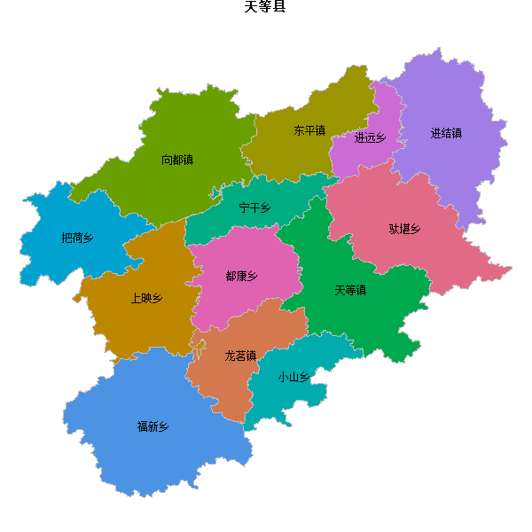 天等县乡镇地图shp数据WGS84坐标系.shp