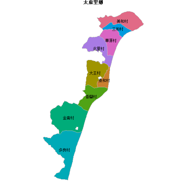 太麻里鄉乡镇地图shp数据WGS84坐标系.shp