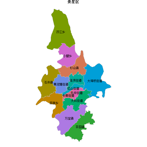 娄星区乡镇地图shp数据WGS84坐标系.shp