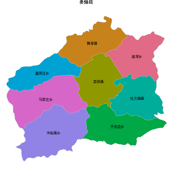 娄烦县乡镇地图shp数据WGS84坐标系.shp