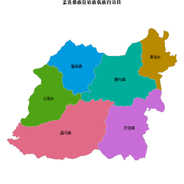 孟连傣族拉祜族佤族自治县乡镇地图KML数据WGS84坐标系.KML