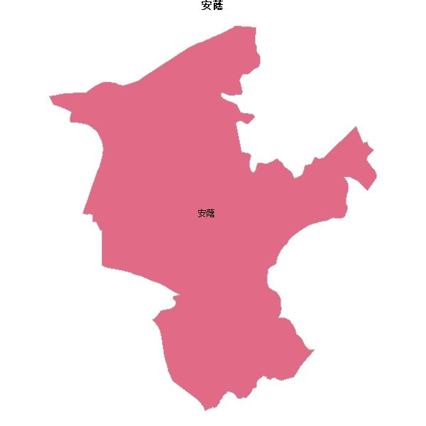 安蔭乡镇地图shp数据WGS84坐标系.shp