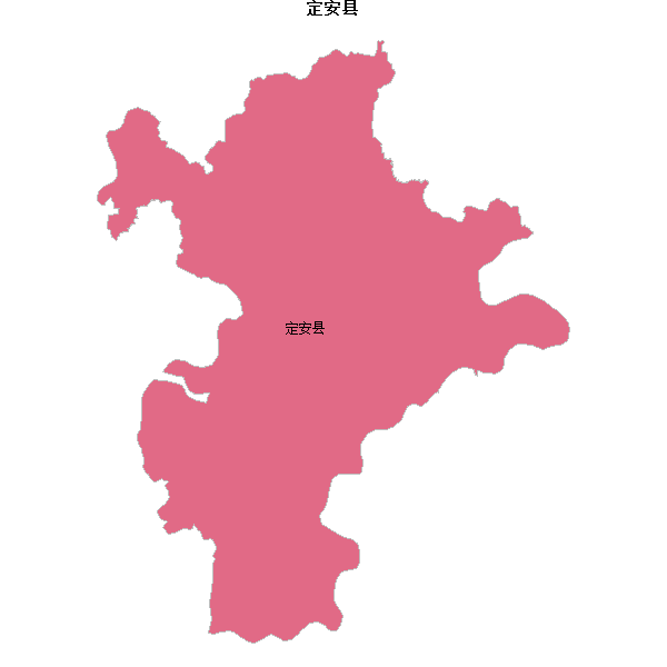 定安县地图shp数据WGS84坐标系.shp