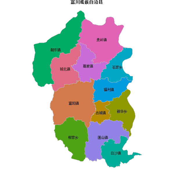 富川瑶族自治县乡镇地图JSON数据WGS84坐标系.json