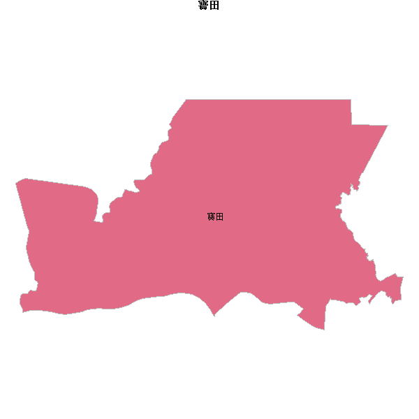 寶田乡镇地图shp数据WGS84坐标系.shp