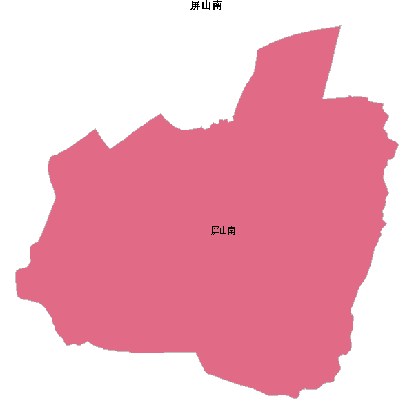 屏山南乡镇地图shp数据WGS84坐标系.shp