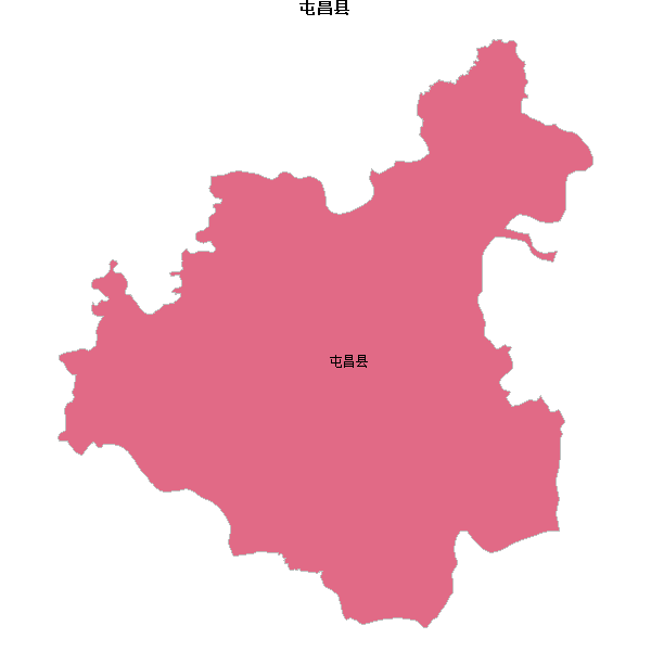屯昌县地图shp数据WGS84坐标系.shp