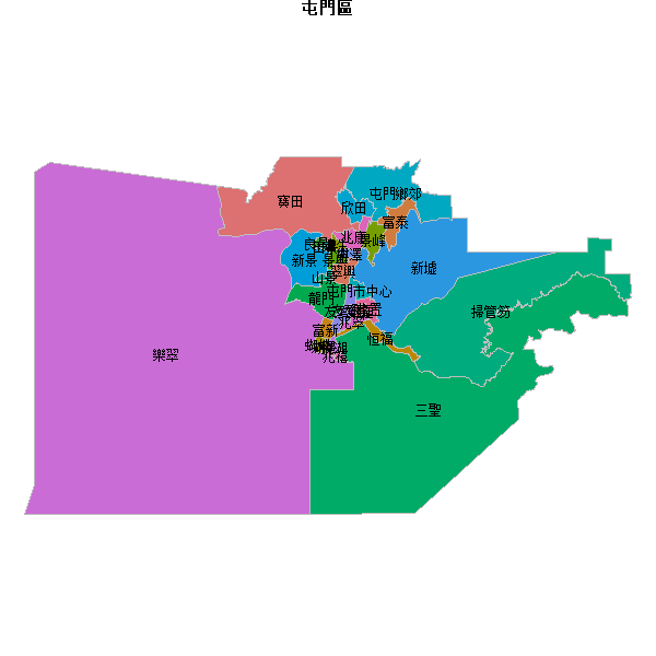屯門區地图shp数据WGS84坐标系.shp