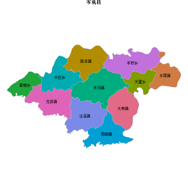 岑巩县乡镇地图shp数据WGS84坐标系.shp