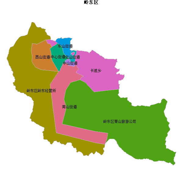 岭东区乡镇地图shp数据WGS84坐标系.shp