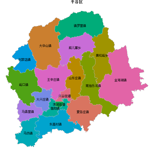 平谷区乡镇地图JSON数据WGS84坐标系.json