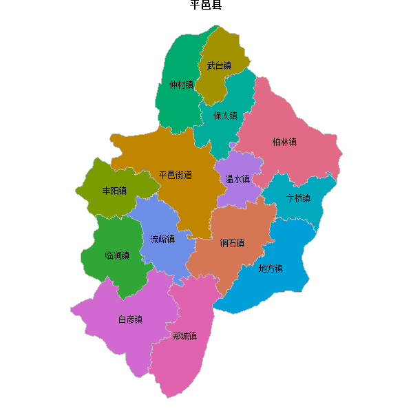平邑县乡镇地图shp数据WGS84坐标系.shp