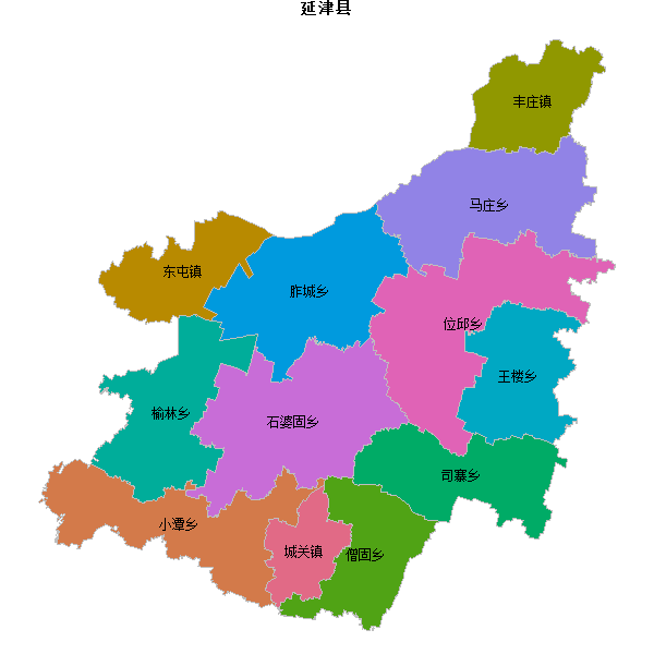 延津县乡镇地图shp数据WGS84坐标系.shp