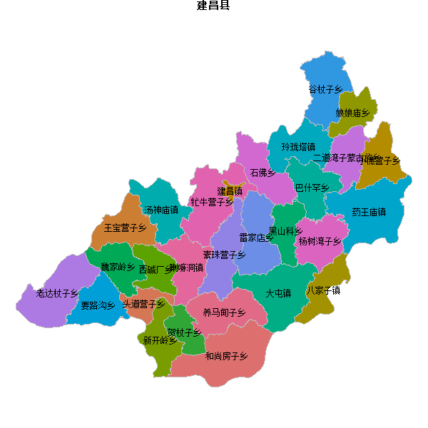 建昌县乡镇地图JSON数据WGS84坐标系.json