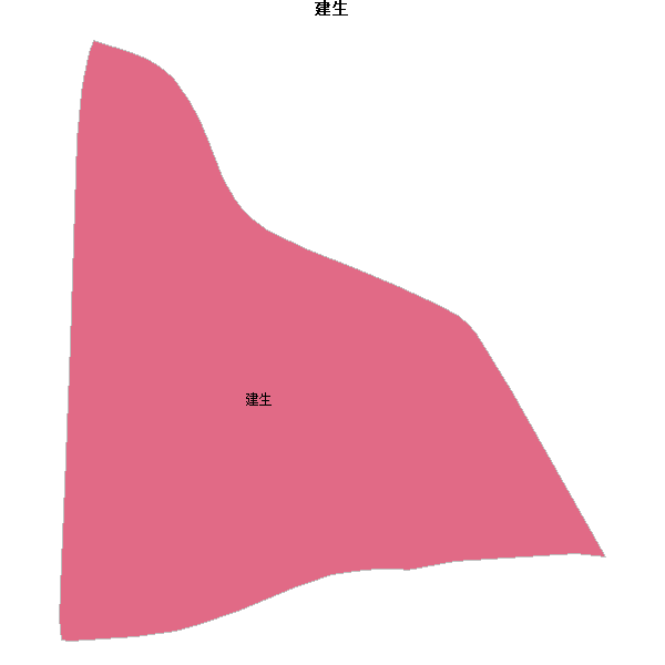 建生乡镇地图shp数据WGS84坐标系.shp