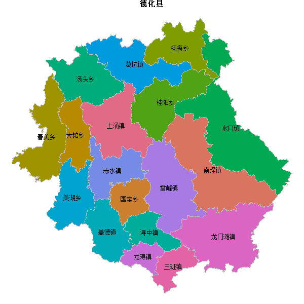 德化县乡镇地图KML数据WGS84坐标系.KML
