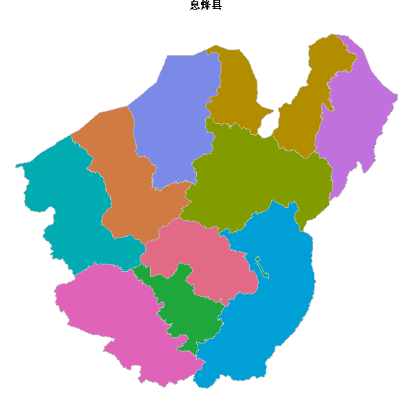 息烽县乡镇地图shp数据WGS84坐标系.shp