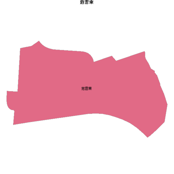 慈雲東乡镇地图shp数据WGS84坐标系.shp