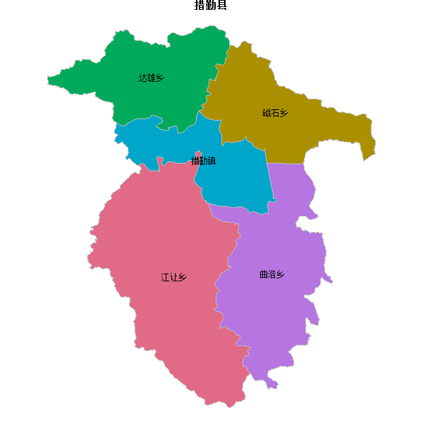 措勤县乡镇地图KML数据WGS84坐标系.KML