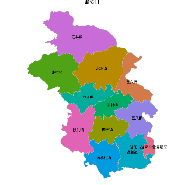 新安县乡镇地图KML数据WGS84坐标系.KML