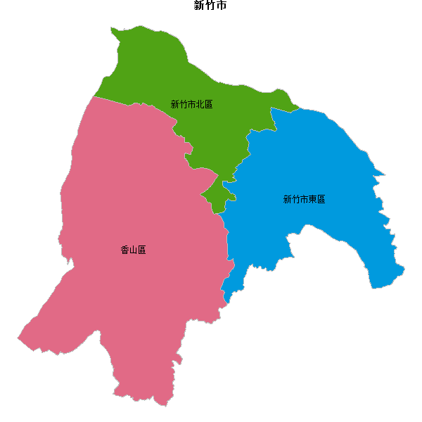 新竹市地图shp数据WGS84坐标系.shp