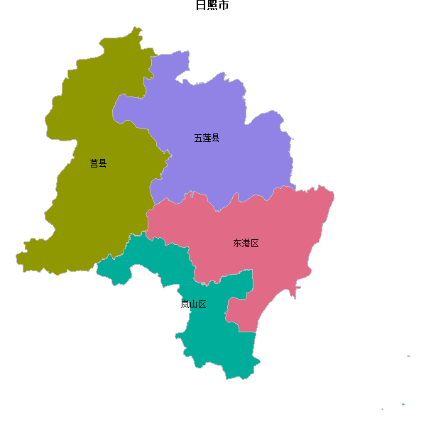 日照市地图shp数据WGS84坐标系.shp