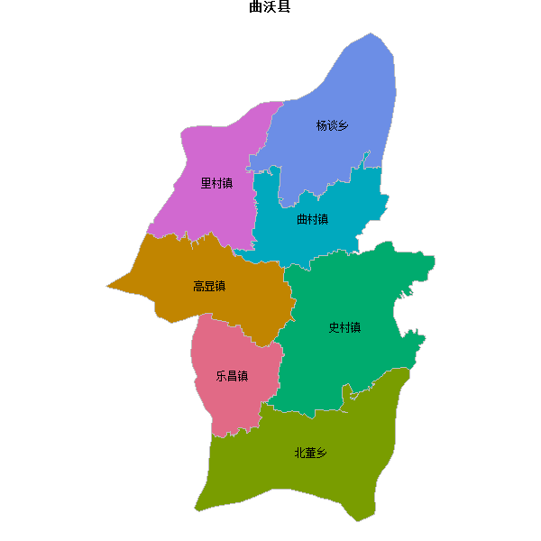 曲沃县乡镇地图KML数据WGS84坐标系.KML