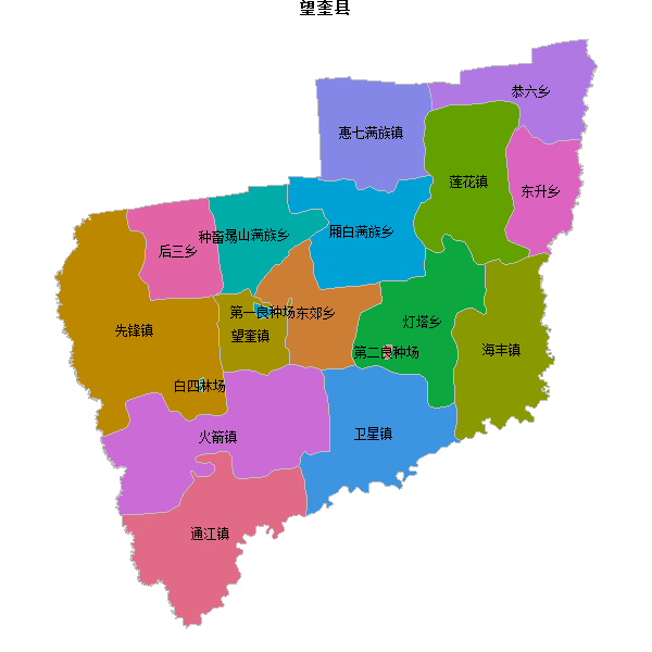 望奎县乡镇地图shp数据WGS84坐标系.shp