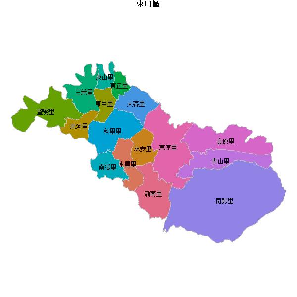 東山區乡镇地图shp数据WGS84坐标系.shp