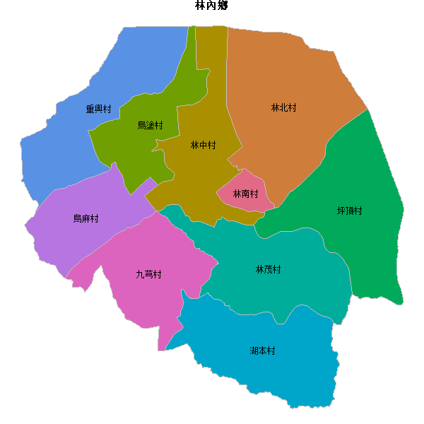 林內鄉乡镇地图shp数据WGS84坐标系.shp