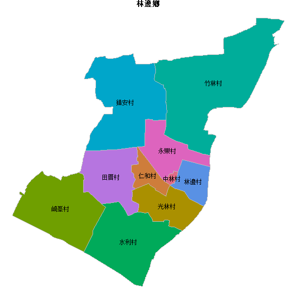 林邊鄉乡镇地图shp数据WGS84坐标系.shp