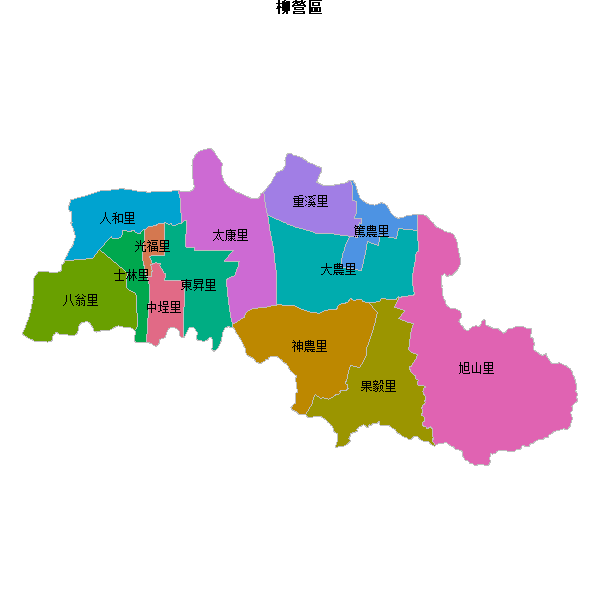 柳營區乡镇地图shp数据WGS84坐标系.shp